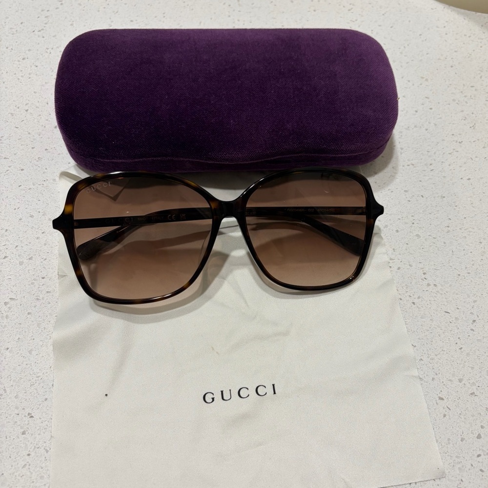 Gucci Black and Brown Gradient Sunglasses - Picture 5 of 6